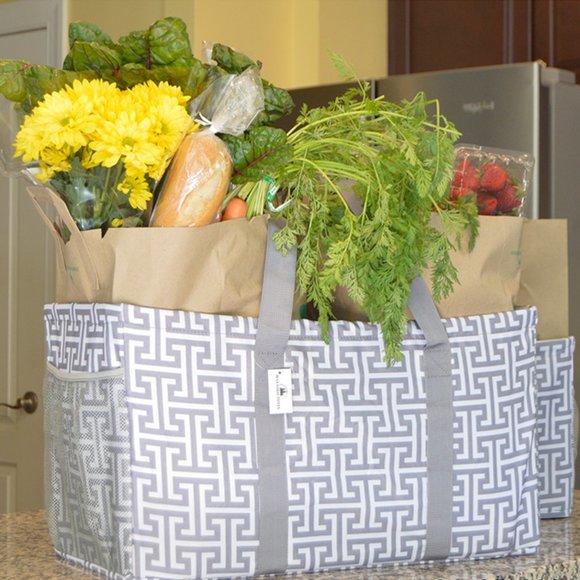 NWT Beach Towel Tote - Large Canvas Utility Tote - Picture 3 of 5